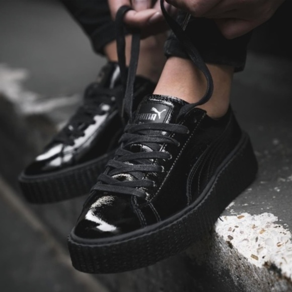 Puma Shoes Rihanna Fenty Black Puma Creeper Sneakers Shoes 7 Poshmark